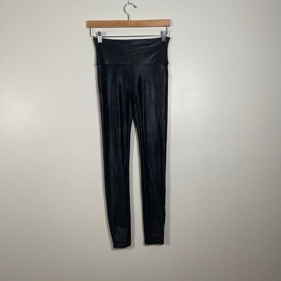 Spanx • Faux Leather Black Leggings - Picture 1 of 5